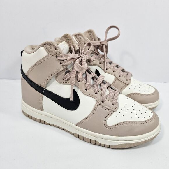 Nike Dunk High "Fossil Stone" Beige Black Sail DD1869-200 Women’s US 5.5 - Picture 1 of 8